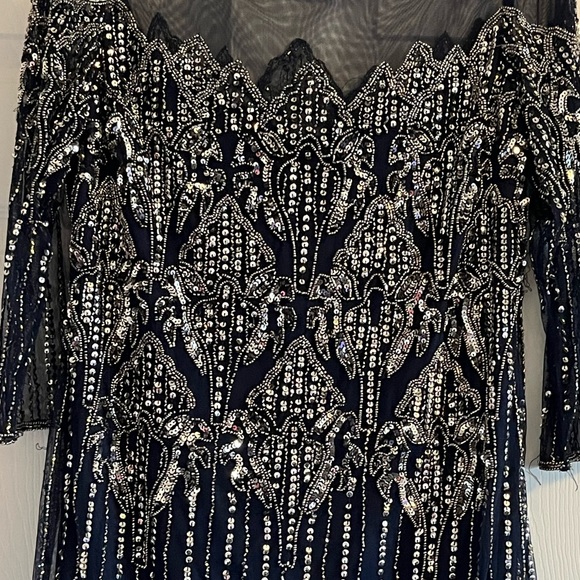 Pisarro Nights Navy Dress Size 10 - Picture 2 of 3